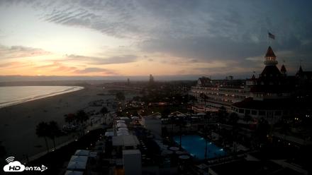 Hotel Del Coronado 4K Fixed Live Cam - Aug 21, 2026, 7:38pm PDT