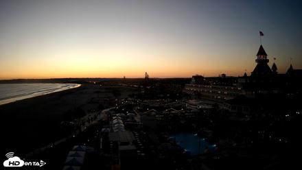 Hotel Del Coronado 4K Fixed Live Cam - Jul 21, 2026, 8:09pm PDT