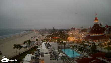Hotel Del Coronado 4K Fixed Live Cam - Jul 16, 2026, 5:47am PDT