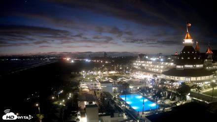 Hotel Del Coronado 4K Fixed Live Cam - Jun 11, 2026, 8:42pm PDT