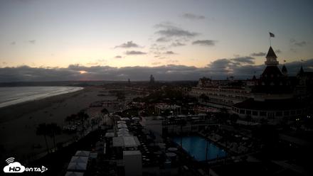 Hotel Del Coronado 4K Fixed Live Cam - Jun 19, 2026, 8:02pm PDT