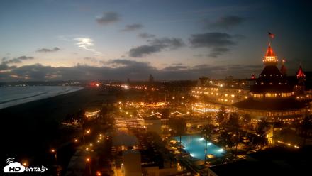 Hotel Del Coronado 4K Fixed Live Cam - Sep 19, 2026, 7:16pm PDT