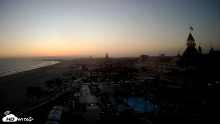 Hotel Del Coronado 4K Fixed Live Cam - Jul 16, 2026, 8:06pm PDT