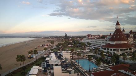 Hotel Del Coronado 4K Fixed Live Cam - Sep 18, 2025, 6:46am PDT