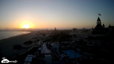 Hotel Del Coronado 4K Fixed Live Cam - Jul 15, 2026, 7:49pm PDT