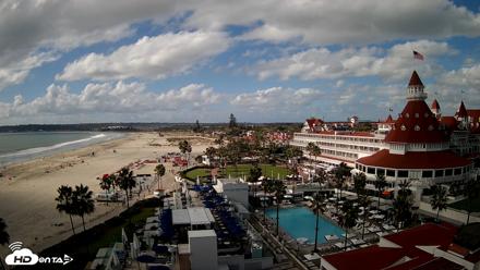 Hotel Del Coronado 4K Fixed Live Cam - Oct 12, 2026, 3:00pm PDT