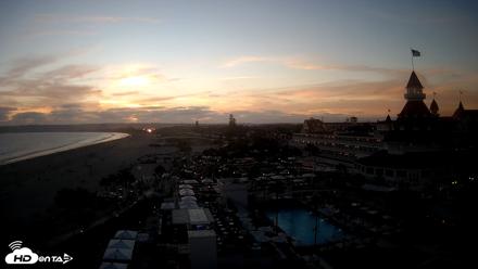 Hotel Del Coronado 4K Fixed Live Cam - Jul 3, 2026, 8:04pm PDT
