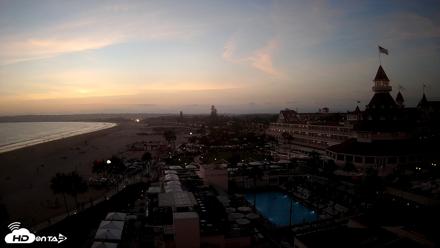 Hotel Del Coronado 4K Fixed Live Cam - Aug 6, 2026, 7:51pm PDT