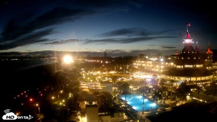 Hotel Del Coronado 4K Fixed Live Cam - Jul 4, 2026, 8:44pm PDT
