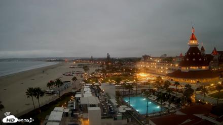 Hotel Del Coronado 4K Fixed Live Cam - Jul 18, 2026, 5:43am PDT