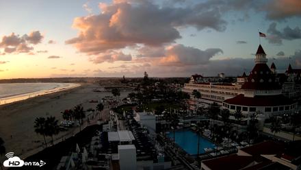 Hotel Del Coronado 4K Fixed Live Cam - Oct 12, 2026, 6:15pm PDT