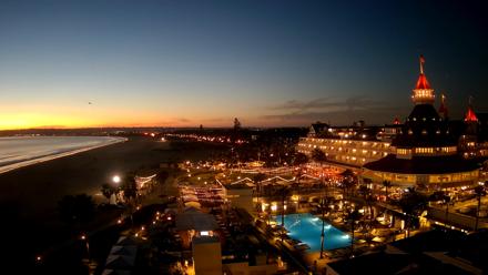 Hotel Del Coronado 4K Fixed Live Cam - Feb 26, 2026, 6:11pm PST
