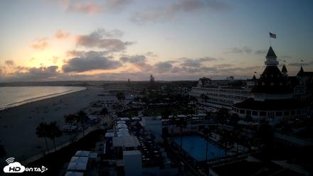 Hotel Del Coronado 4K Fixed Live Cam - Aug 11, 2026, 7:25pm PDT