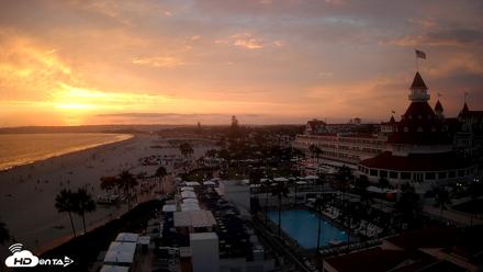 Hotel Del Coronado 4K Fixed Live Cam - Aug 10, 2026, 7:36pm PDT