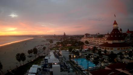 Hotel Del Coronado 4K Fixed Live Cam - Feb 5, 2026, 5:31pm PST