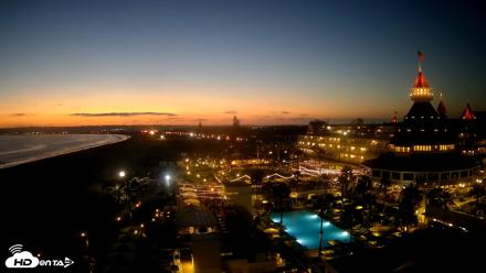 Hotel Del Coronado 4K Fixed Live Cam - Aug 7, 2026, 8:13pm PDT