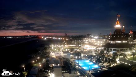 Hotel Del Coronado 4K Fixed Live Cam - Aug 10, 2026, 8:14pm PDT