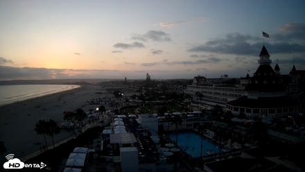 Hotel Del Coronado 4K Fixed Live Cam - Aug 5, 2026, 7:39pm PDT