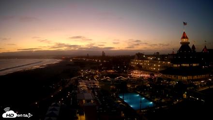 Hotel Del Coronado 4K Fixed Live Cam - Jun 15, 2026, 8:23pm PDT