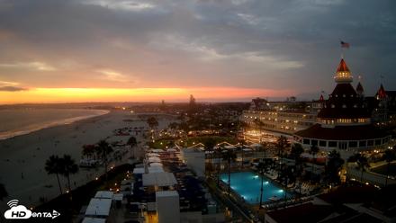 Hotel Del Coronado 4K Fixed Live Cam - Aug 10, 2026, 7:54pm PDT