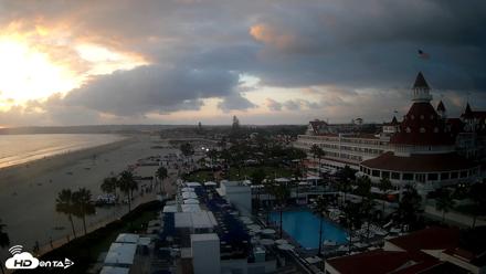 Hotel Del Coronado 4K Fixed Live Cam - Sep 16, 2026, 6:42pm PDT