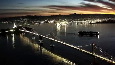 San Francisco Oakland Bay Bridge Live Webcam - Nov 11, 2025, 6:06am PST