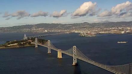 San Francisco Oakland Bay Bridge Live Webcam - Feb 19, 2026, 4:51pm PST