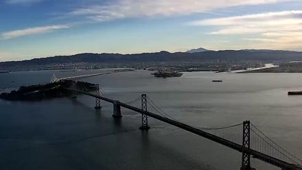 San Francisco Oakland Bay Bridge Live Webcam - Nov 15, 2025, 7:50am PST