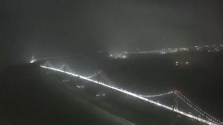 San Francisco Oakland Bay Bridge Live Webcam - Nov 13, 2025, 5:21am PST