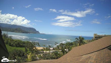 Hanalei Bay Resort - Kauai Hawaii Live Webcam - Oct 9, 2026, 12:58pm HST