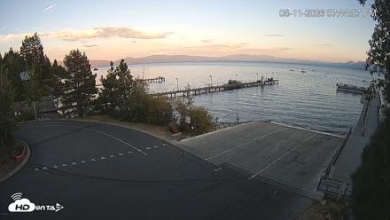 North Lake Tahoe Boat Ramp Live Webcam - Aug 11, 2026, 7:45pm PDT