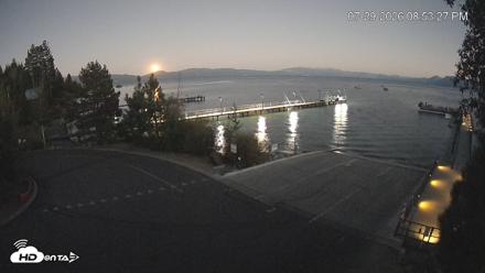 North Lake Tahoe Boat Ramp Live Webcam - Jul 29, 2026, 8:54pm PDT