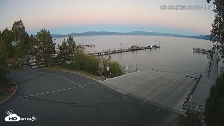 North Lake Tahoe Boat Ramp Live Webcam - Jun 9, 2026, 8:38pm PDT
