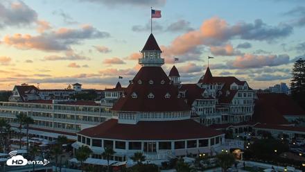 Hotel Del Coronado 4K Roaming Live Cam - May 29, 2026, 7:45pm PDT