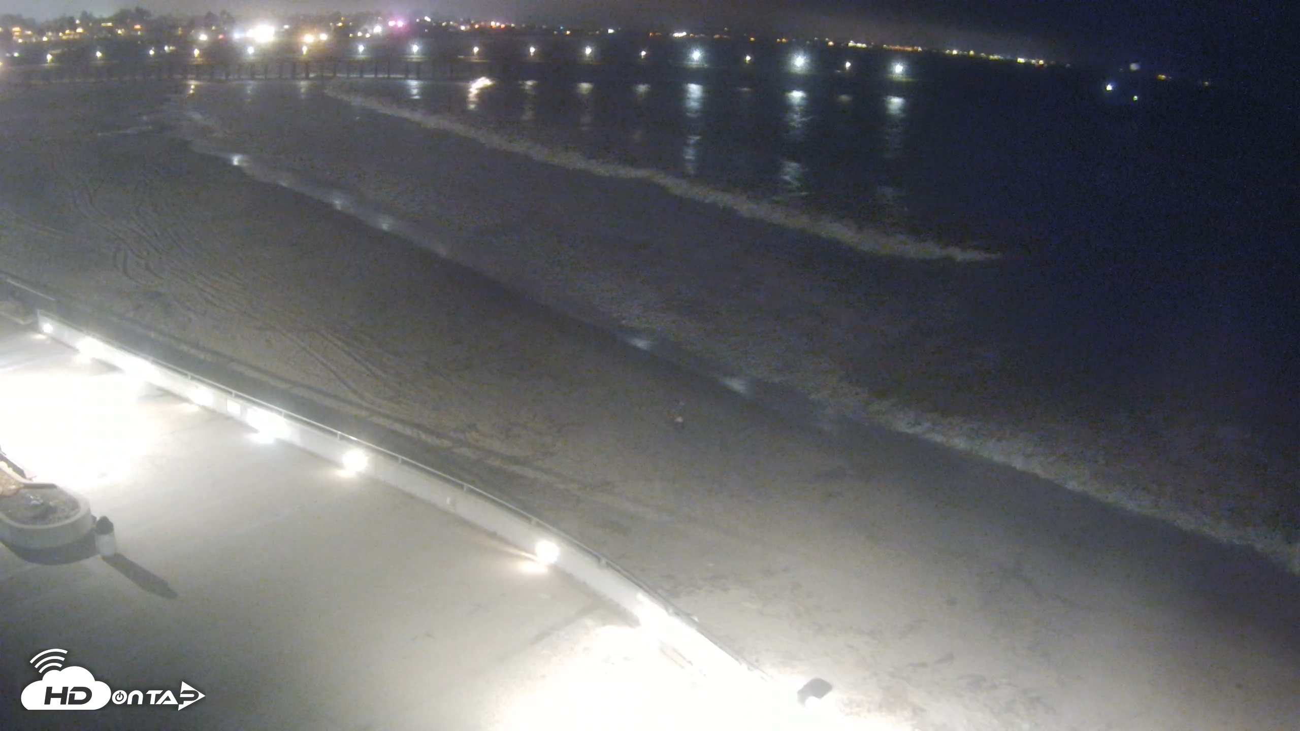 Snapshot of Ventura Pier and Promenade Live Webcam taken Oct 7, 2026, 9:08pm PDT