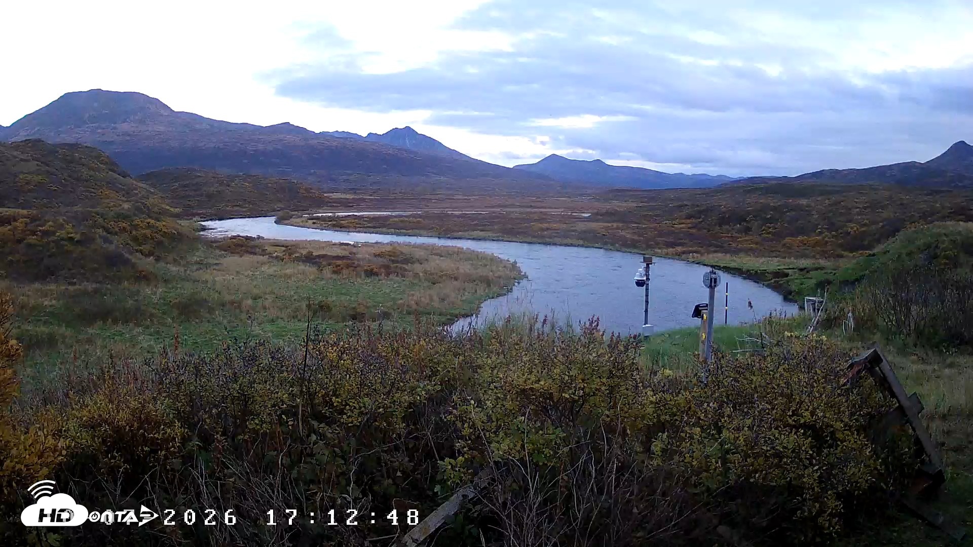 Snapshot of Kodiak Alaska Frazer Weather Live Cam taken Oct 8, 2026, 6:50pm AKDT