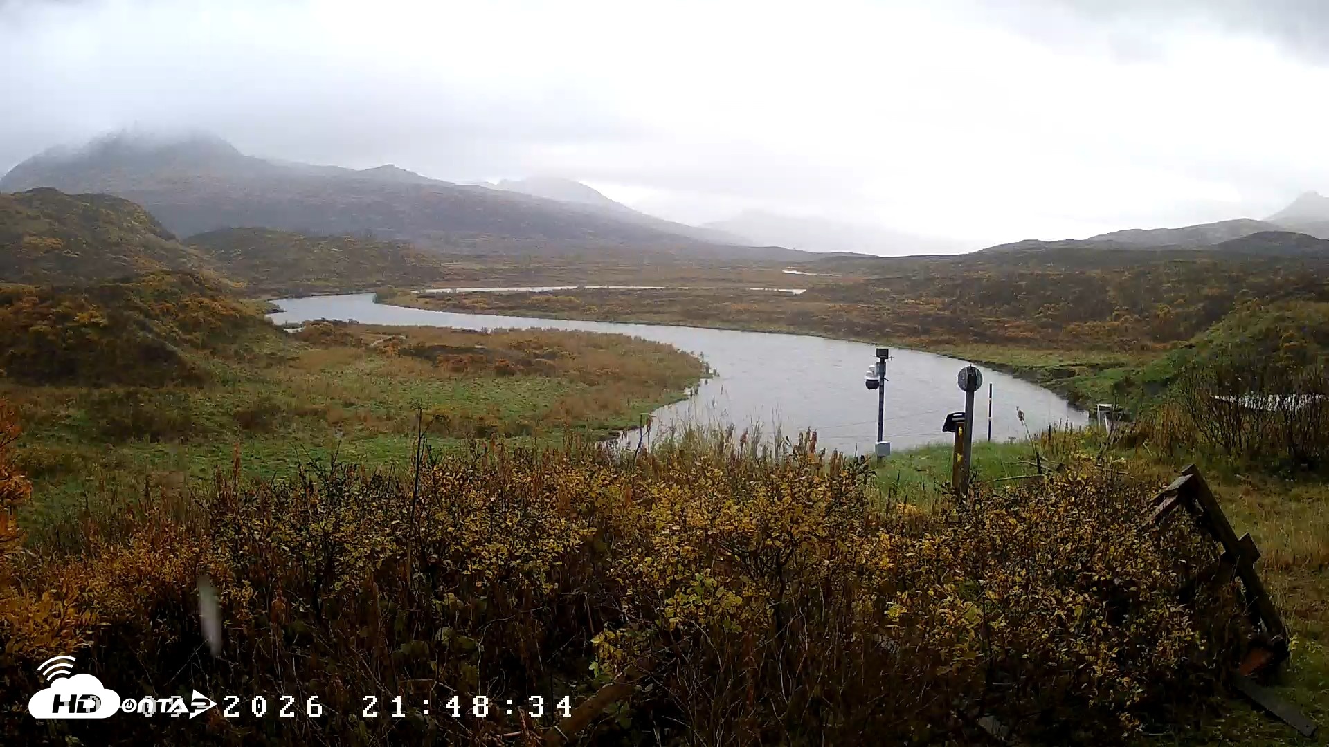Snapshot of Kodiak Alaska Frazer Weather Live Cam taken Oct 12, 2026, 3:35pm AKDT