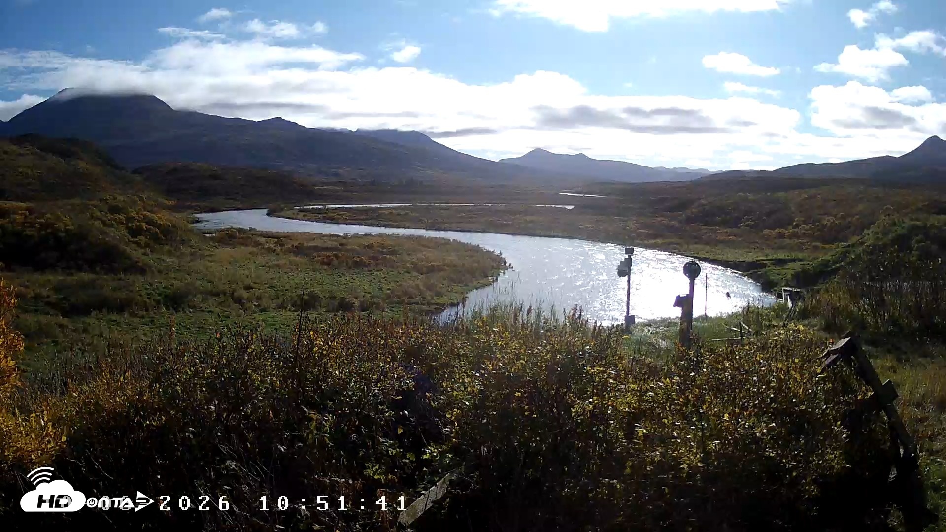 Snapshot of Kodiak Alaska Frazer Weather Live Cam taken Oct 7, 2026, 12:28pm AKDT