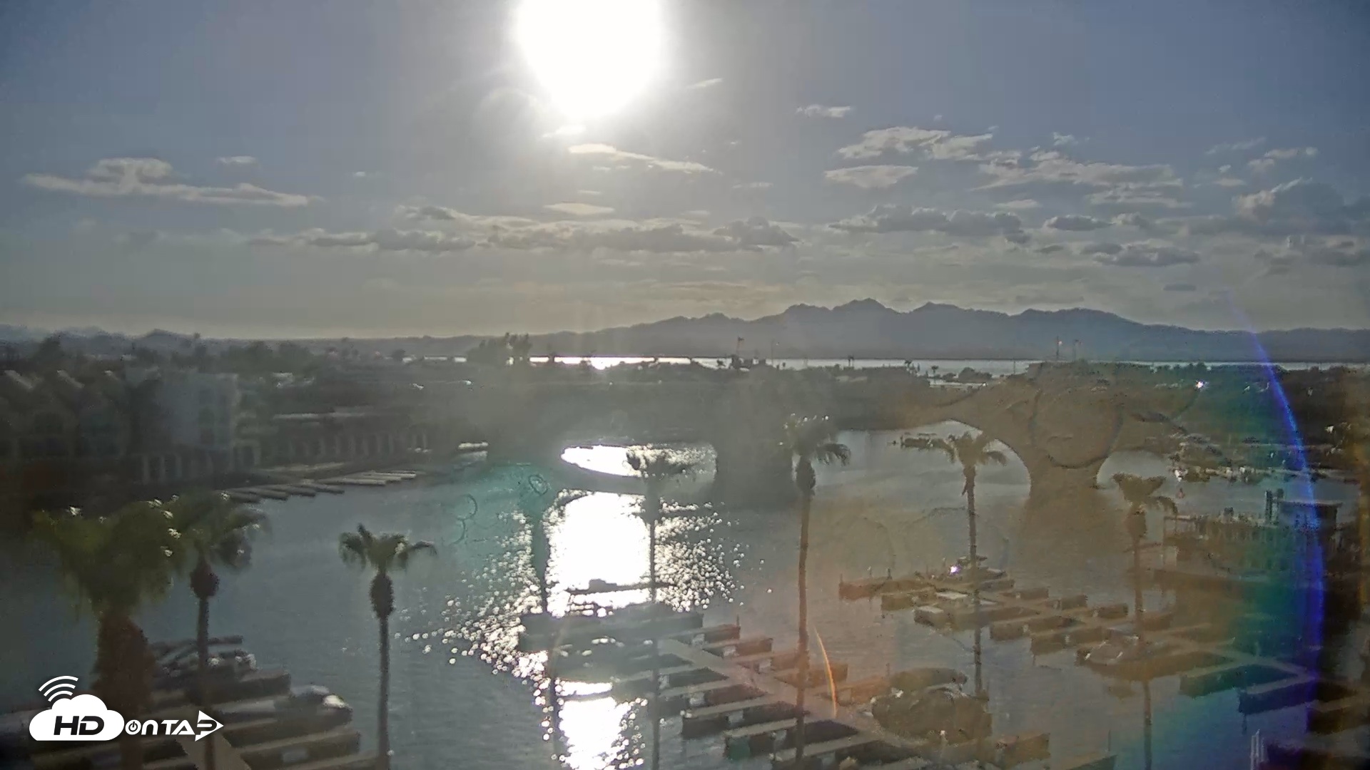 Snapshot of Lake Havasu London Bridge Live Webcam taken Jul 20, 2026, 6:23pm MST