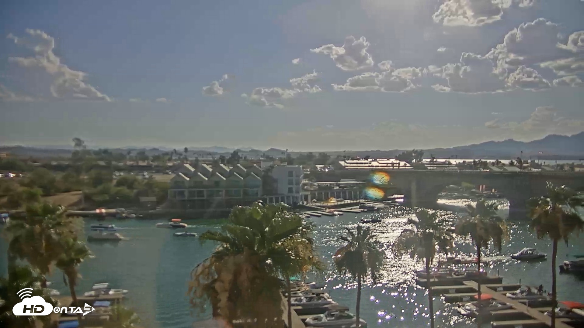 Snapshot of Lake Havasu London Bridge Live Webcam taken Jun 13, 2026, 5:22pm MST