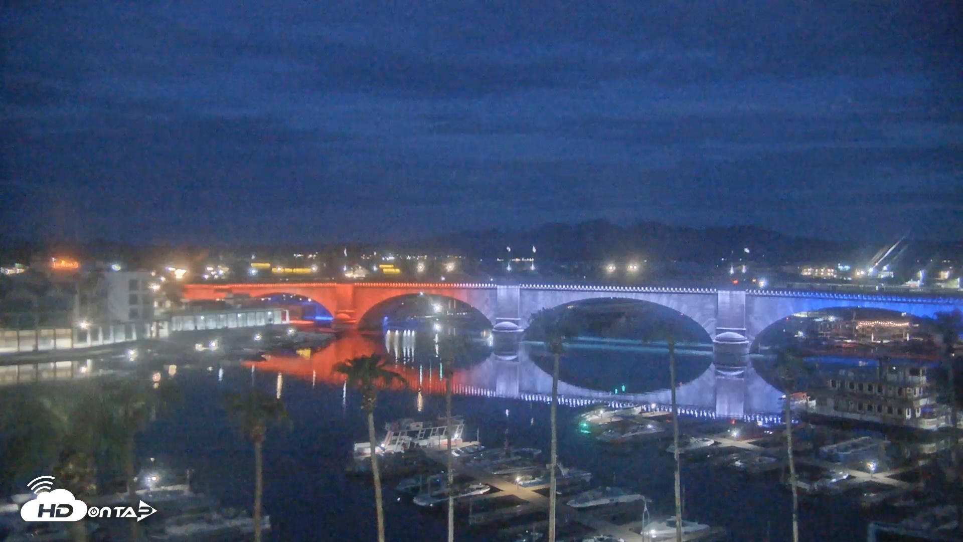 Snapshot of Lake Havasu London Bridge Live Webcam taken Sep 7, 2026, 5:41am MST