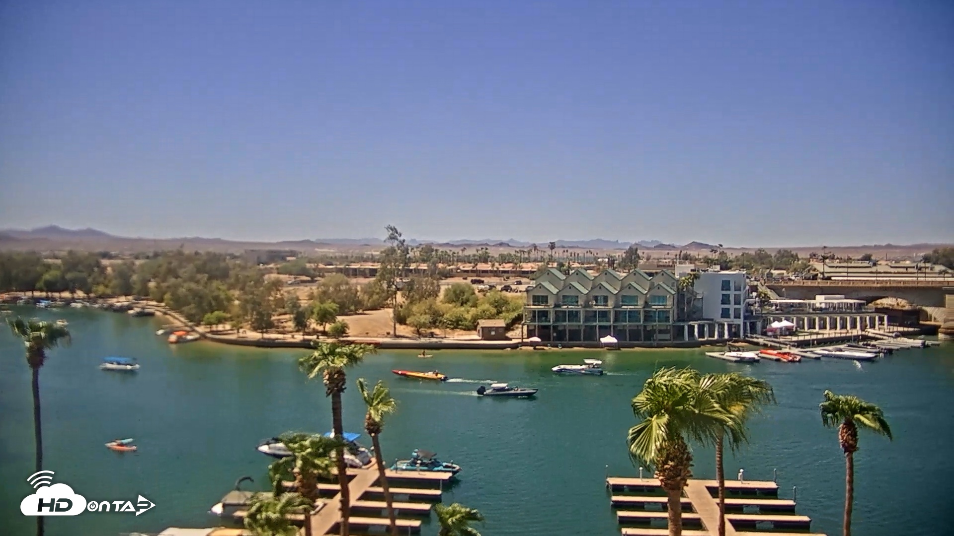 Snapshot of Lake Havasu London Bridge Live Webcam taken Sep 4, 2026, 12:40pm MST