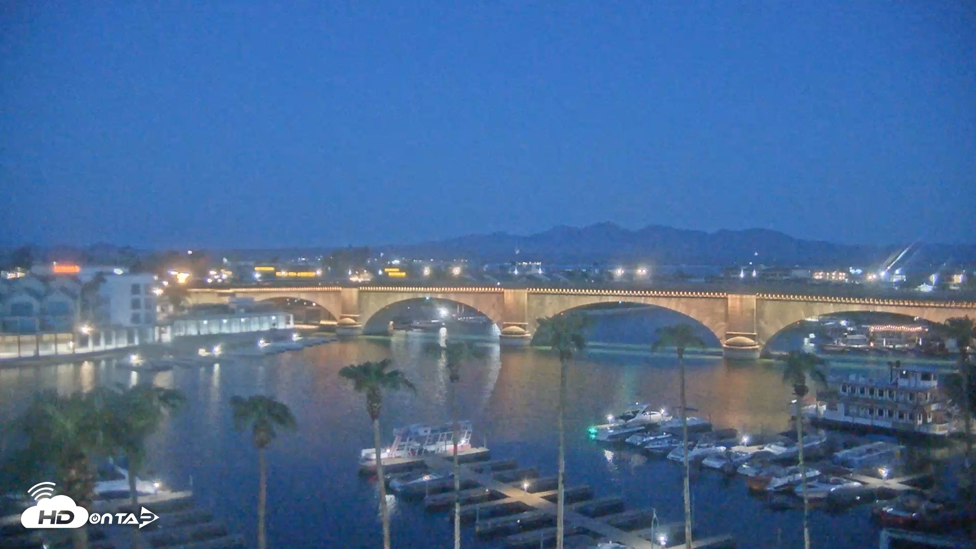 Snapshot of Lake Havasu London Bridge Live Webcam taken Sep 14, 2026, 5:50am MST