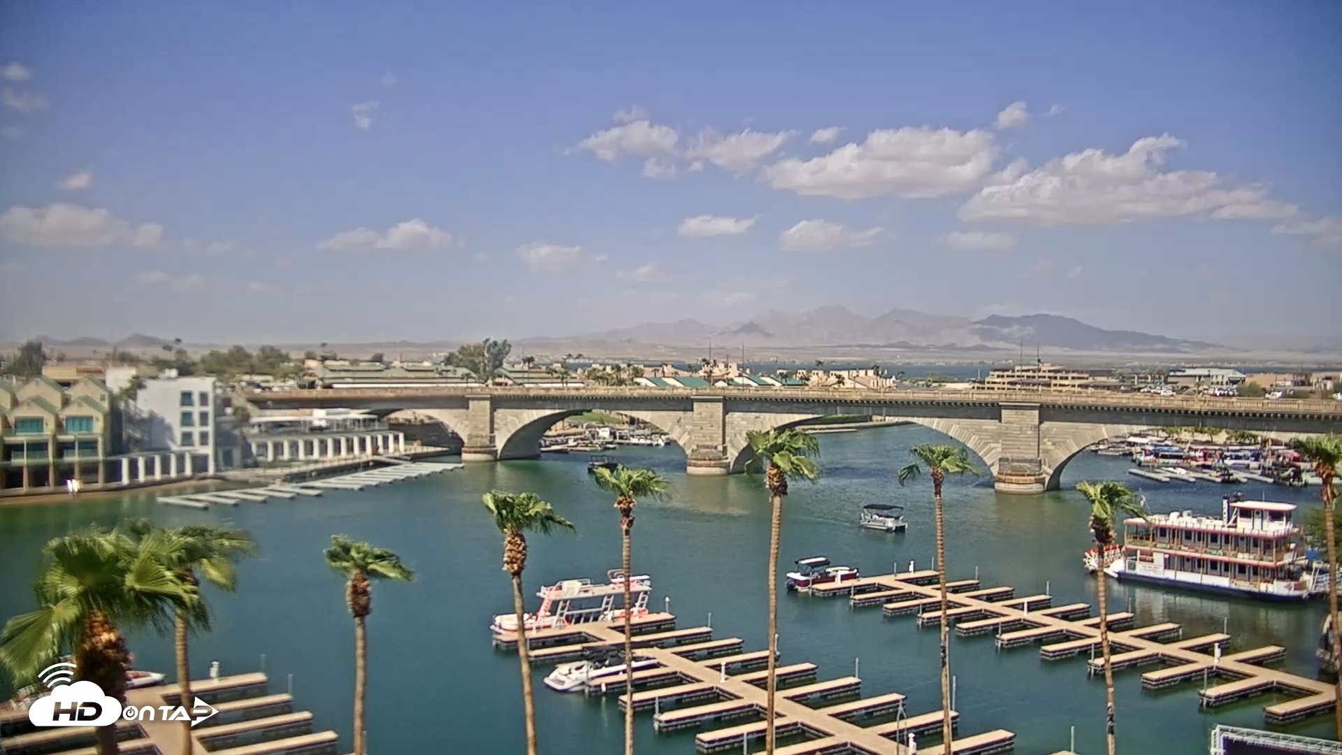 Snapshot of Lake Havasu London Bridge Live Webcam taken Sep 1, 2026, 11:02am MST