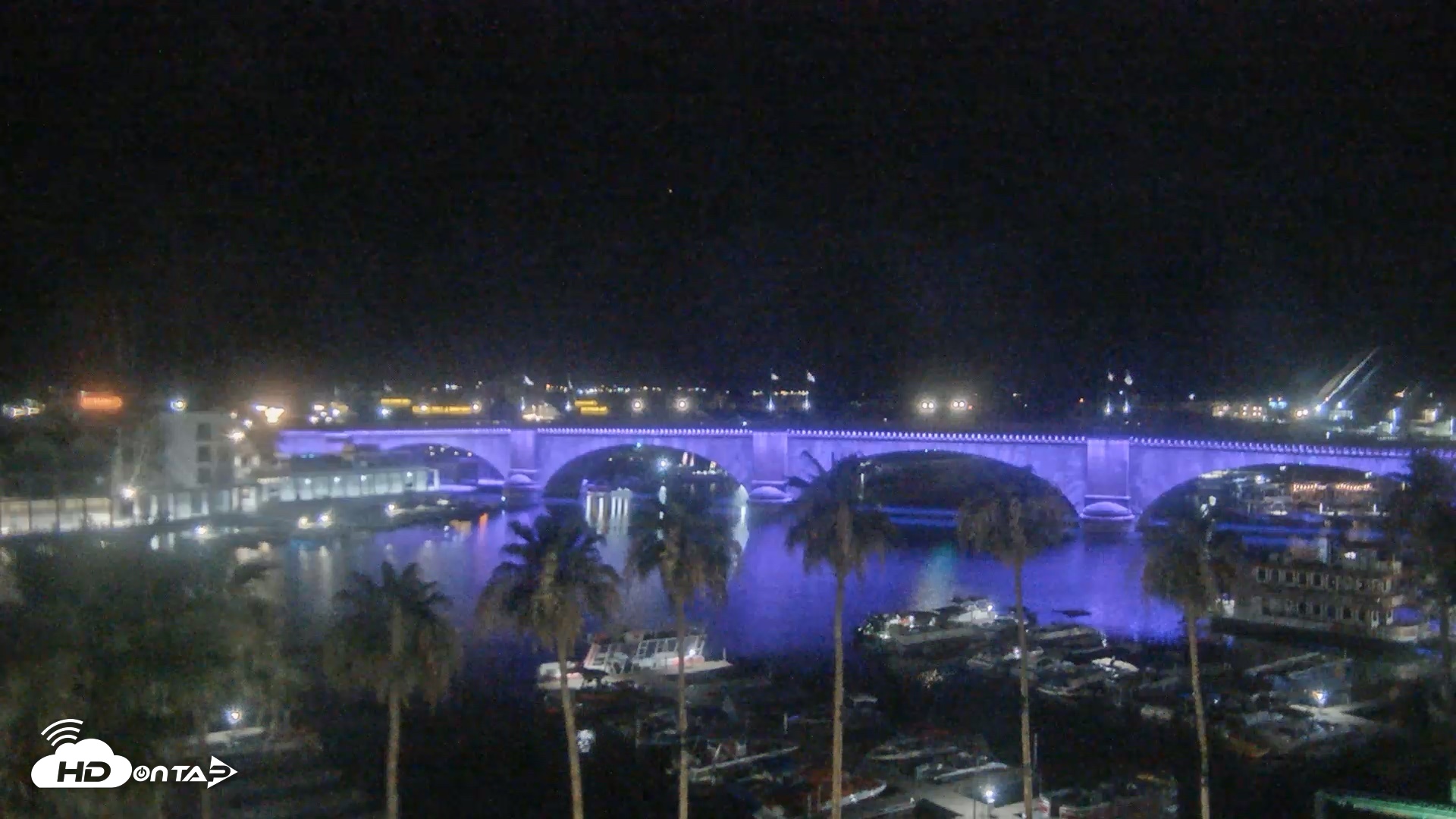 Snapshot of Lake Havasu London Bridge Live Webcam taken Jun 16, 2026, 3:25am MST