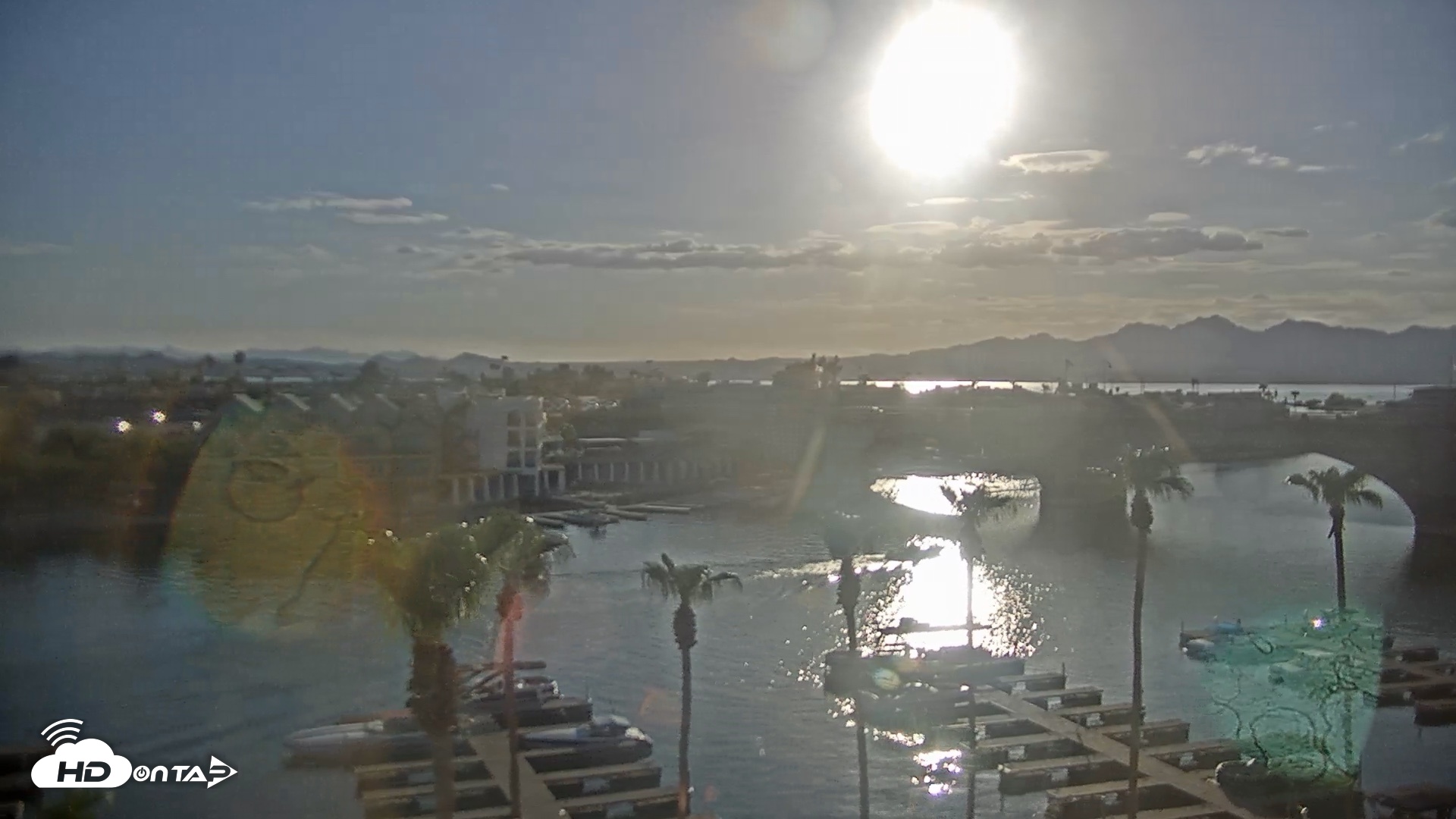 Snapshot of Lake Havasu London Bridge Live Webcam taken Jul 20, 2026, 6:36pm MST