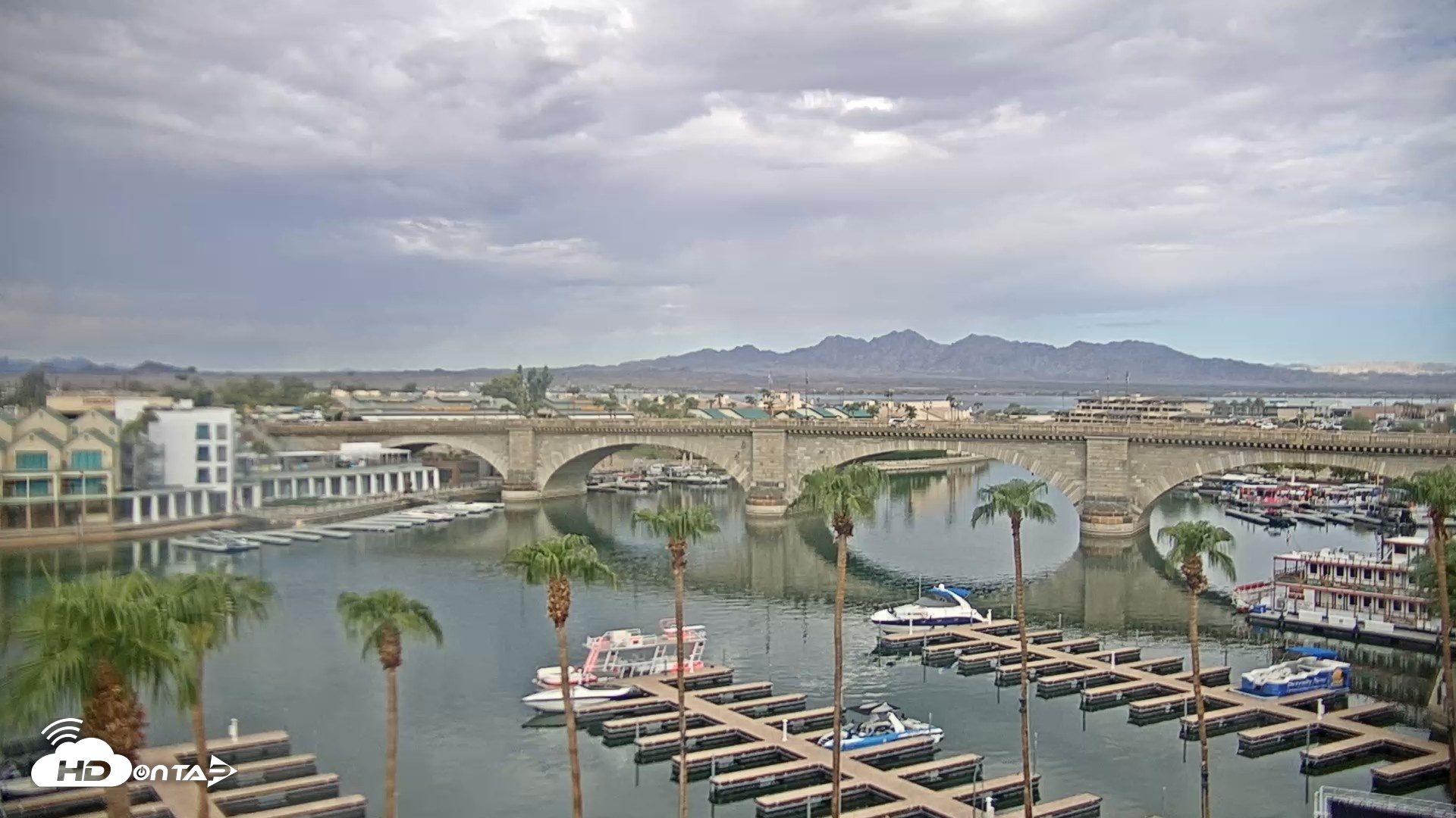 Snapshot of Lake Havasu London Bridge Live Webcam taken Sep 9, 2026, 9:02am MST