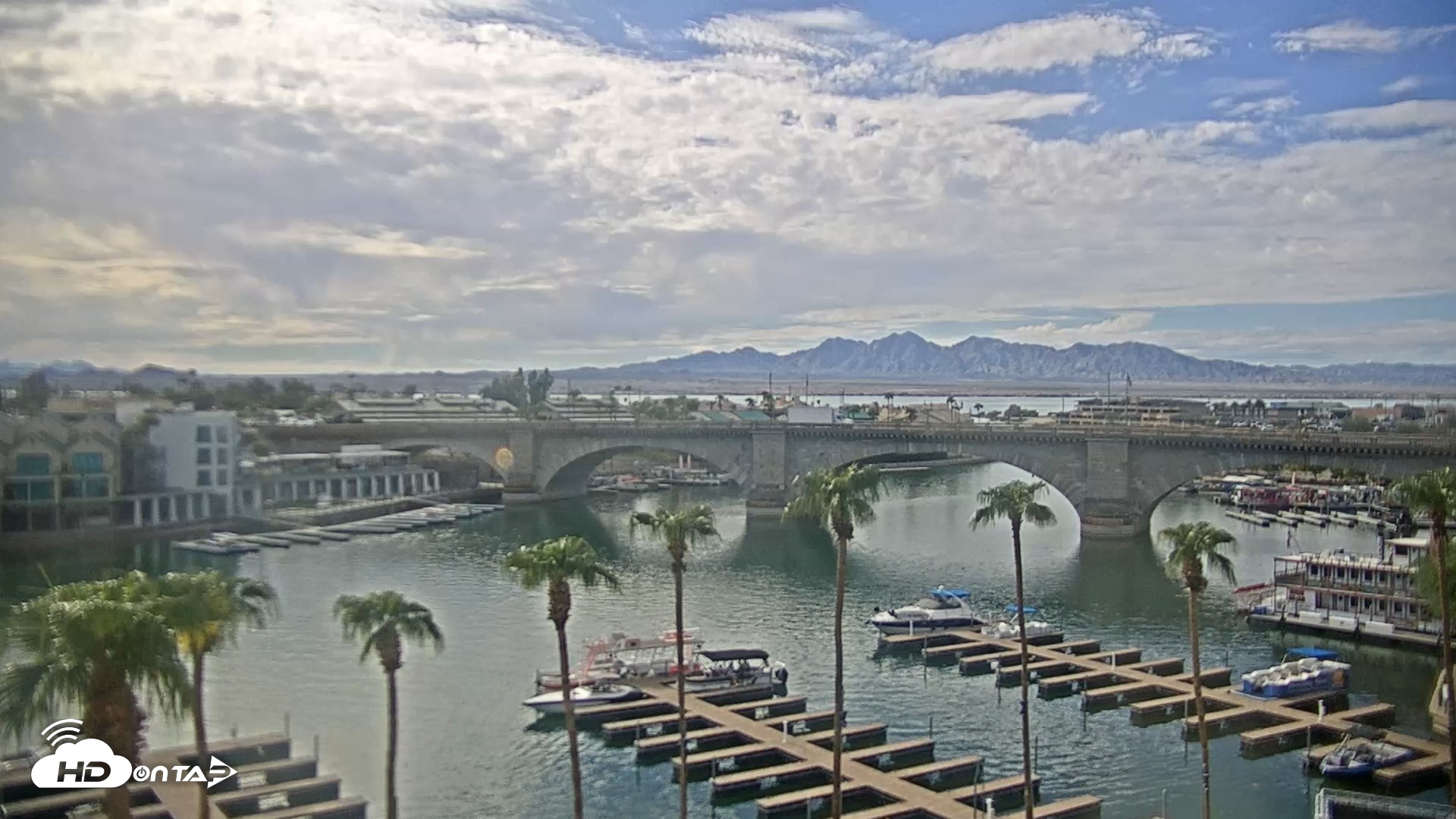 Snapshot of Lake Havasu London Bridge Live Webcam taken Sep 9, 2026, 3:59pm MST