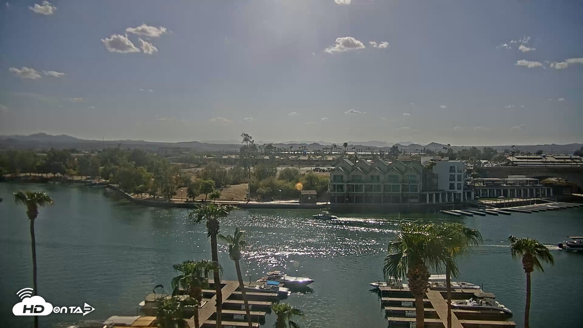 Snapshot of Lake Havasu London Bridge Live Webcam taken Sep 11, 2026, 4:05pm MST