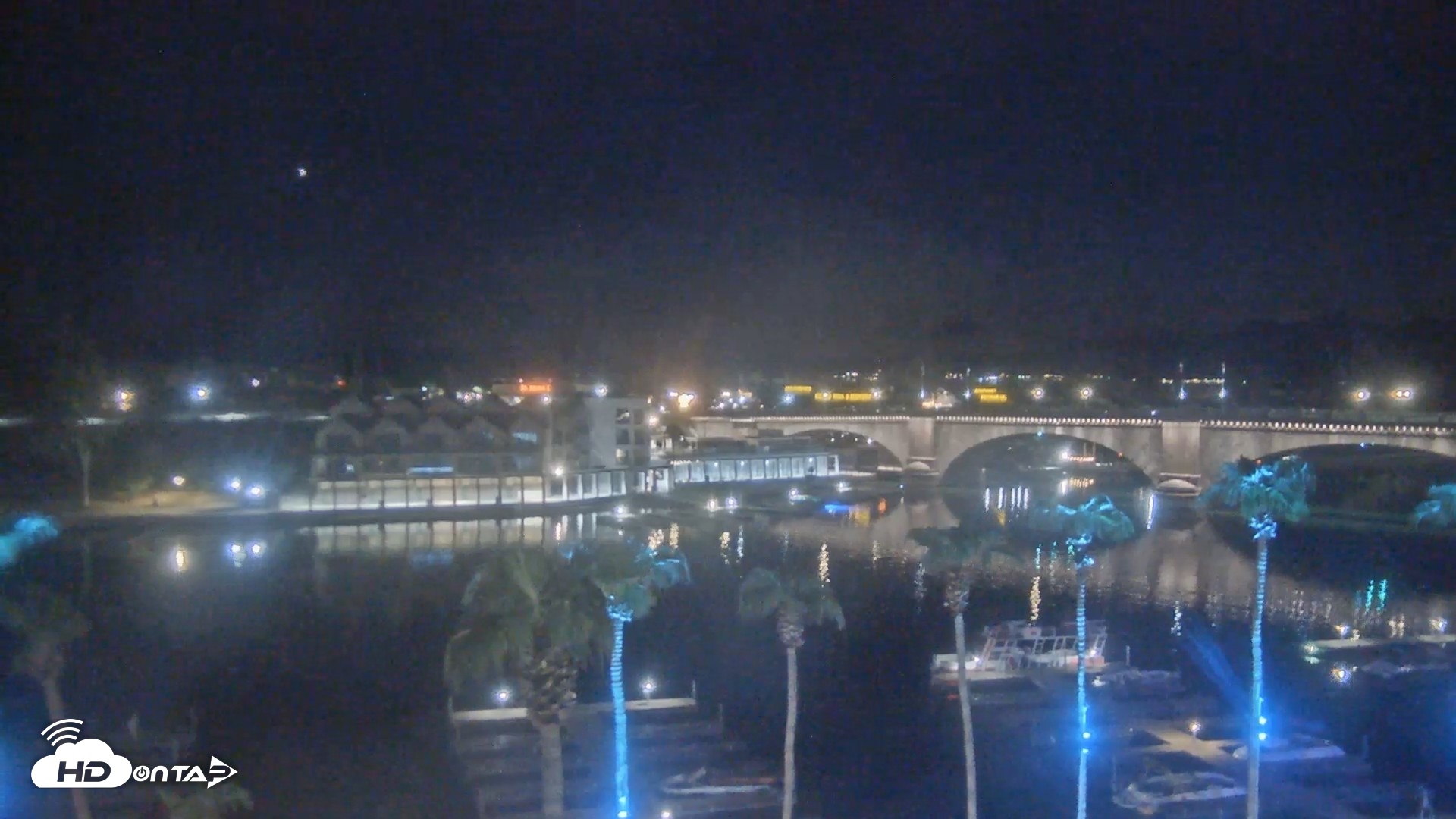 Snapshot of Lake Havasu London Bridge Live Webcam taken Aug 24, 2026, 8:16pm MST